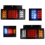 ไฟท้าย LED สำหรับ Isuzu NPR ปี 1989 - 2016 (คู่) อีซูซุ เอ็นพีอาร์ พร้อมขั้ว และ หลอดไฟ