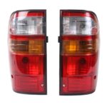 ไฟท้าย สำหรับ Toyota Hilux Tiger D4D ปี 2002 - 2004 (คู่) แบรนด์ Diamond โตโยต้า ไฮลักซ์ ไทเกอร์ พร้อมขั้ว และ หลอดไฟ