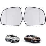 เลนส์กระจกมองข้าง เพิ่มมุมมอง Nissan March/Almera 2010-17 คู่ ซ้าย ขวา นิสสัน มาร์ช อัลเมร่า เนื้อกระจกมองข้าง คุณภาพดี ส่งไว