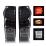 ไฟท้าย เลนส์สโมค สำหรับ Isuzu D-Max ปี 2011 - 2019 (คู่)  อีซูซุ ดีแมกซ์ พร้อมขั้ว และ หลอดไฟ