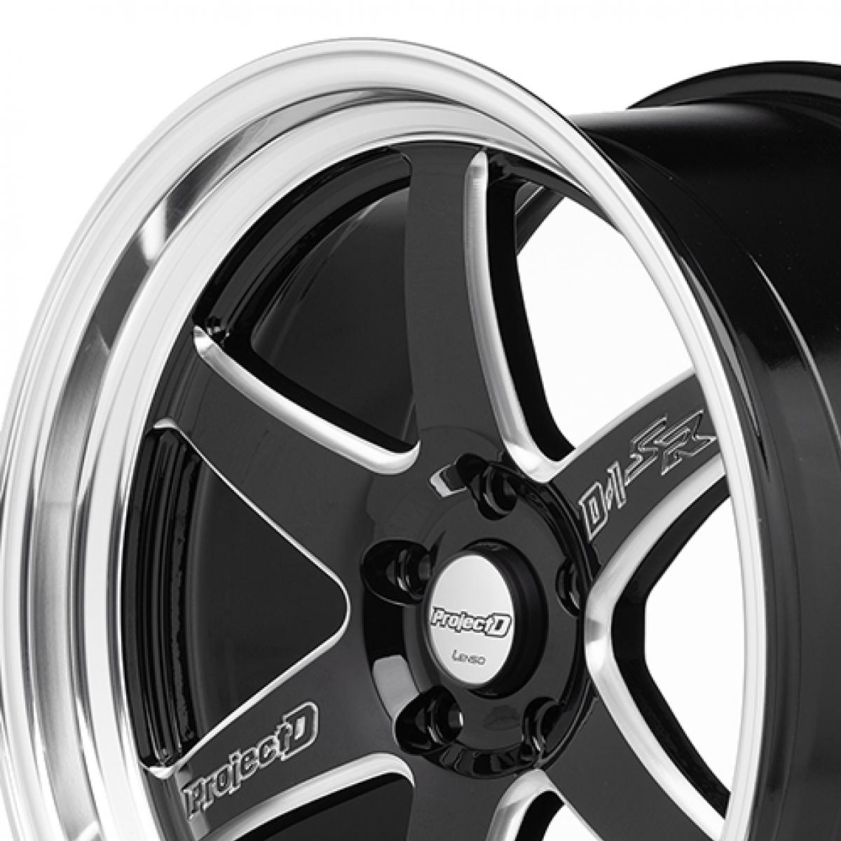 ล้อแม็ก Lenso ProjectD D-1SR (T) ขอบ 18x9.5 นิ้ว PCD 5x114.3 ET 25 สี BKMA - Image 4