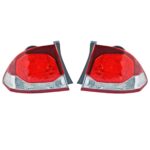 เสื้อไฟท้าย ข้างซ้ายและข้างขวา สำหรับ Honda Civic ปี 2009 - 2011 (คู่) ไม่มีหลอดไฟ