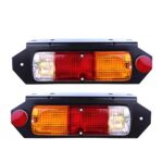 ไฟท้าย เบ้าดำ 12V Toyota Land Cruiser FJ40 1975-84 คู่ ซ้าย ขวา โตโยต้า แลนด์ครุยเซอร์ พร้อมหลอด ตราเพชร คุณภาพดี ส่งไว